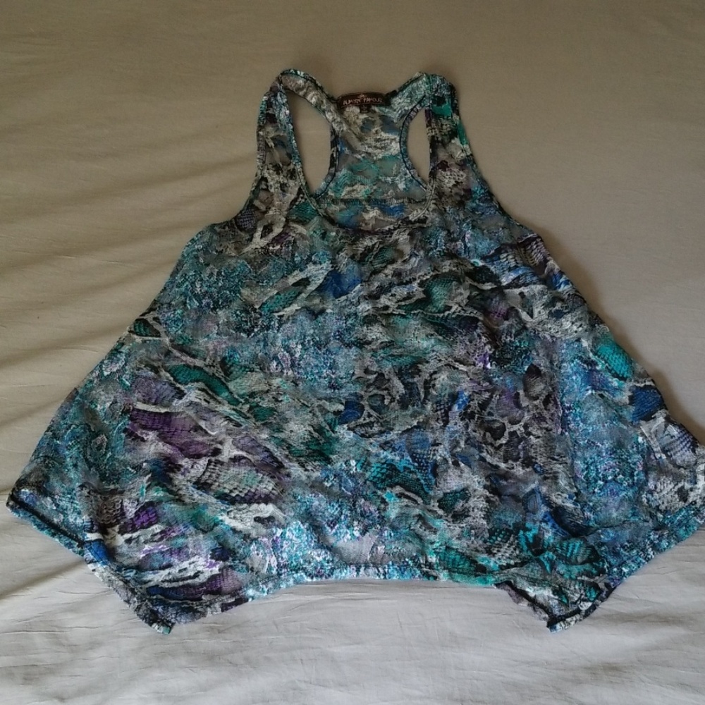 Razor Back Lace Tank Top